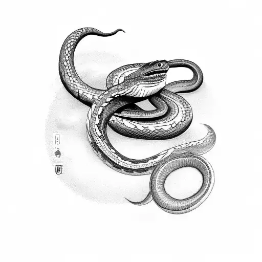 Snake Eatting Own Tail