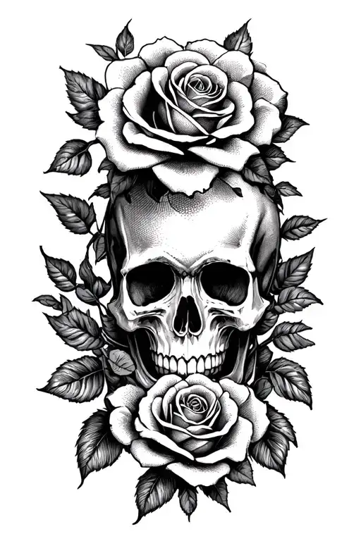 Skull And Roses
