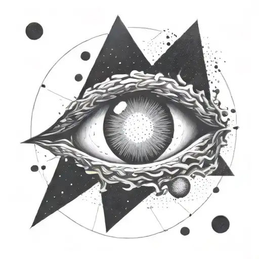 Eyes Flecting The Galaxy Black Hole