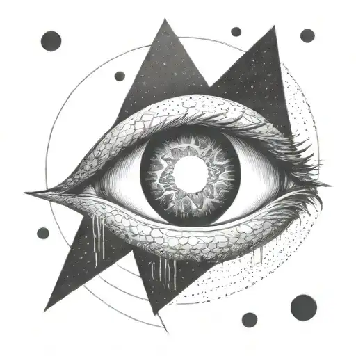 Eyes Reflecting A Black Hole