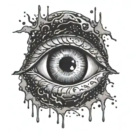 Eyes Reflecting A Black Hole