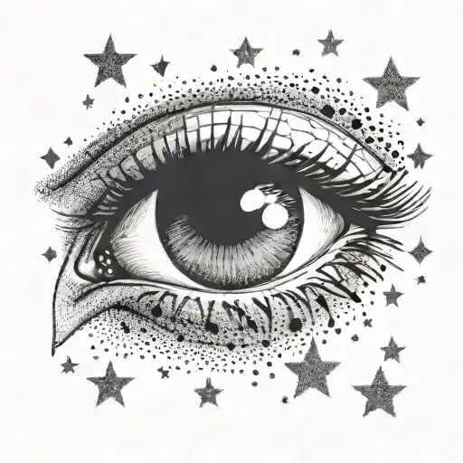 Eyes Reflecting Stars