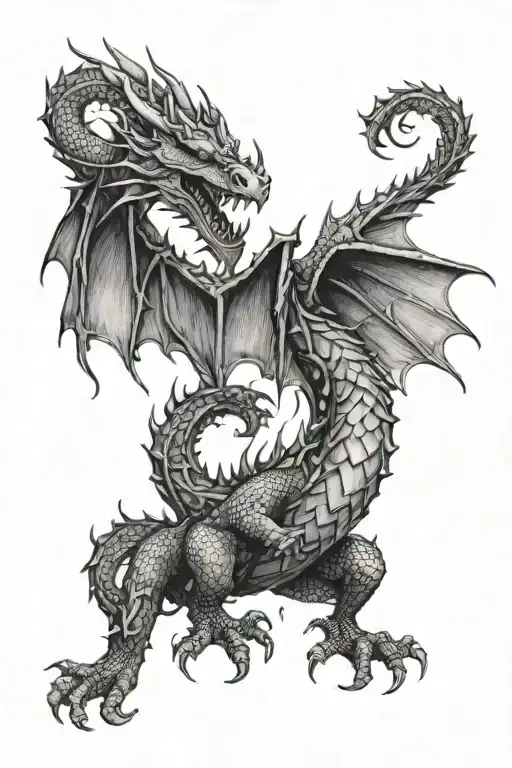 Medieval And Gothic Dragon