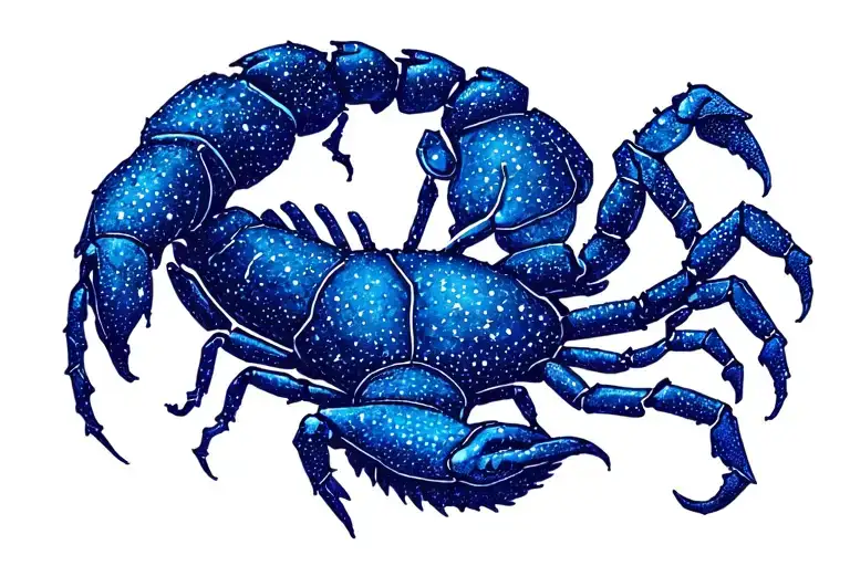 Scorpio Constellation Royal Blue