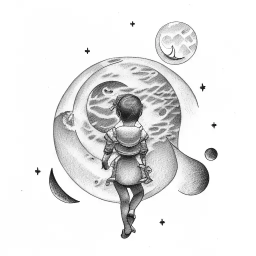 Baby And Moon