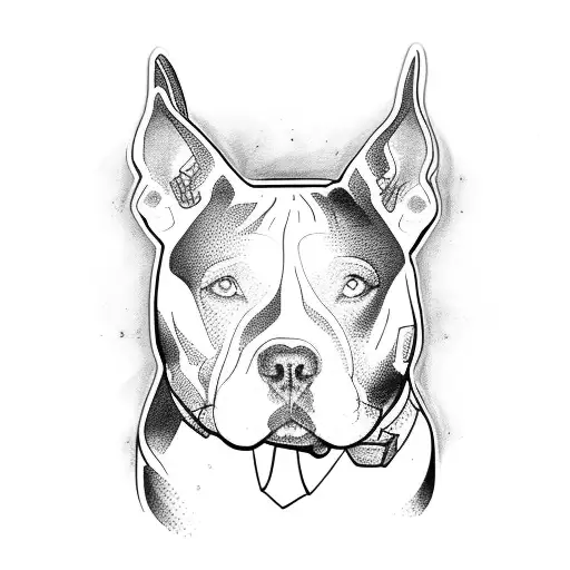 Pitbull Black And White