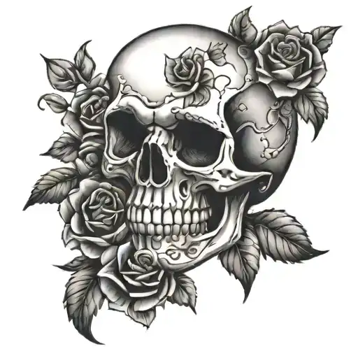 Skull And Roses