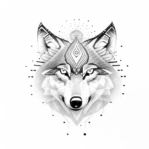 Wolf With 3Rd Eye