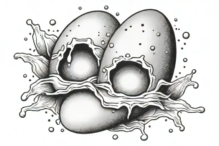 Sunny Side Up Egg With A Broken Yolk