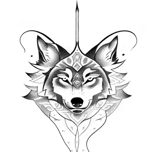 A Candlestick Chart Forming The Silhouette Of A Wolf