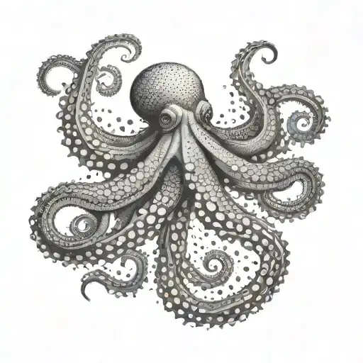 Octopus And Sea Bird