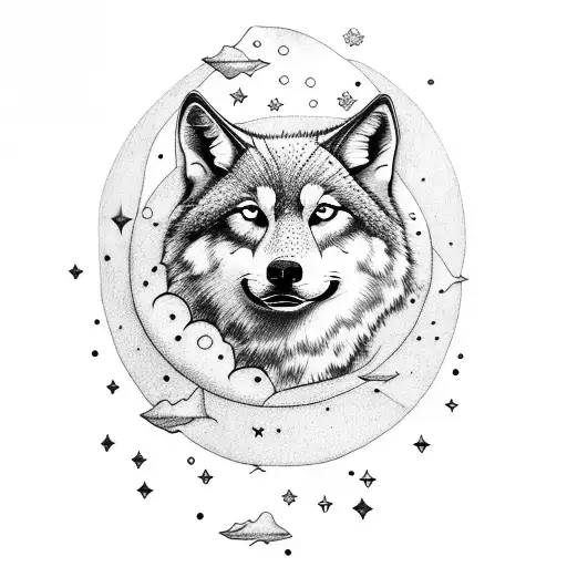 Moons And Stars And Wolf