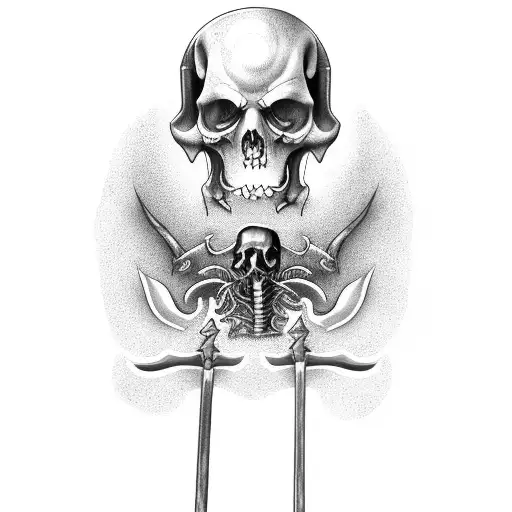 Grim Reaper With The Hoodie And Car