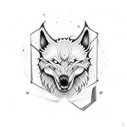 Fenrir Abowe A Rune Circle