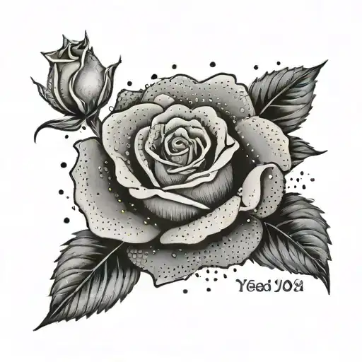 A Rose With The Year '1981' Subtly Incorporated Into The Design