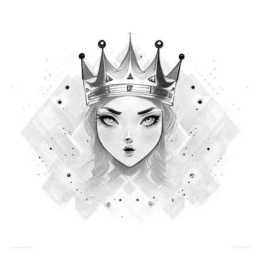 Number 7 With Crown On Its Head