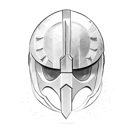 Spartan Helm With Spear