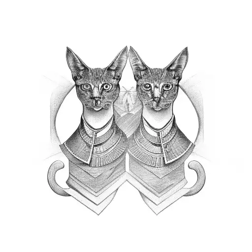Two Headed Egyptian Cat