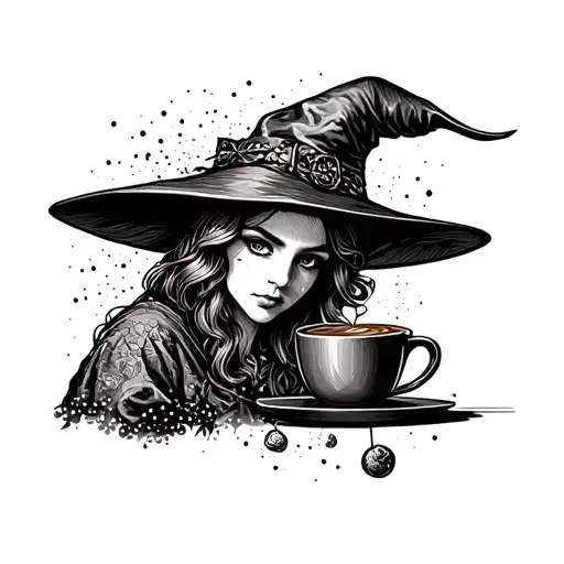 Witch Brewing Coffee