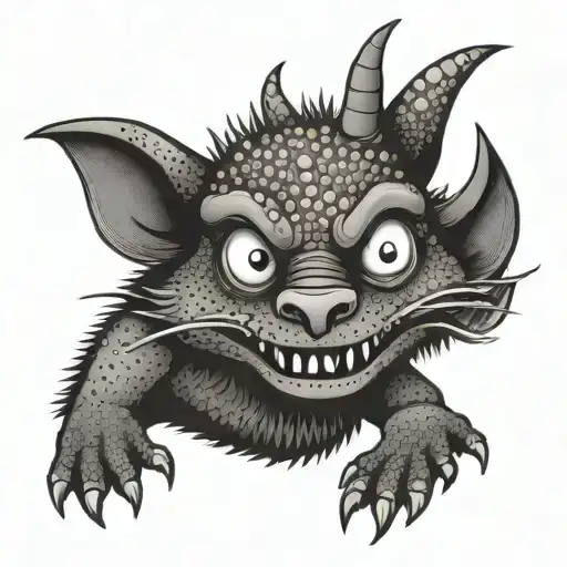 Chupacabra Funny Silly Cartoon