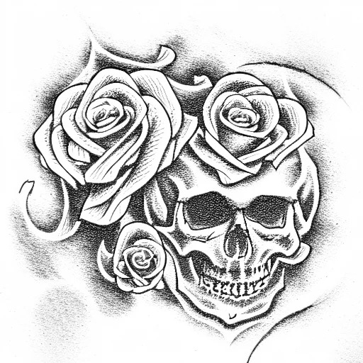 Skull And Roses