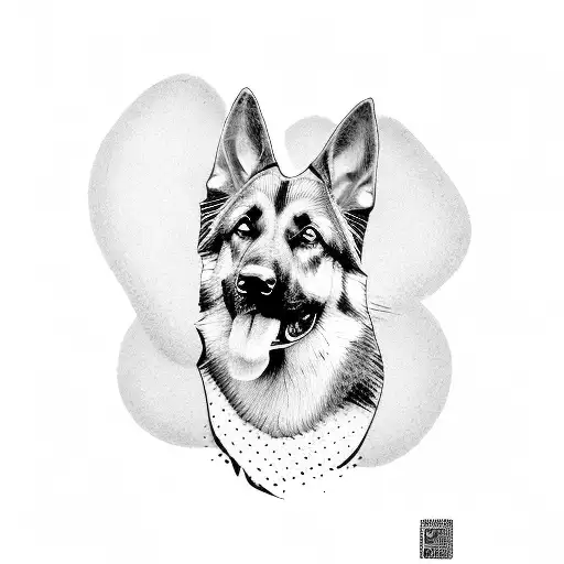 German Shepherd Dog Playing