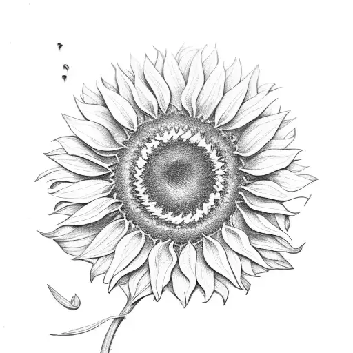 Sunflower A L W In Leaves