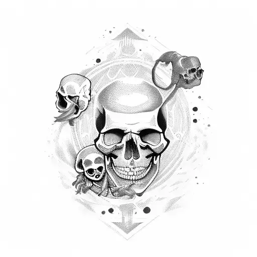 Skull Saying Trust Your Friends
