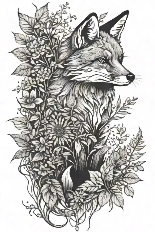 Fox Amongst Plants