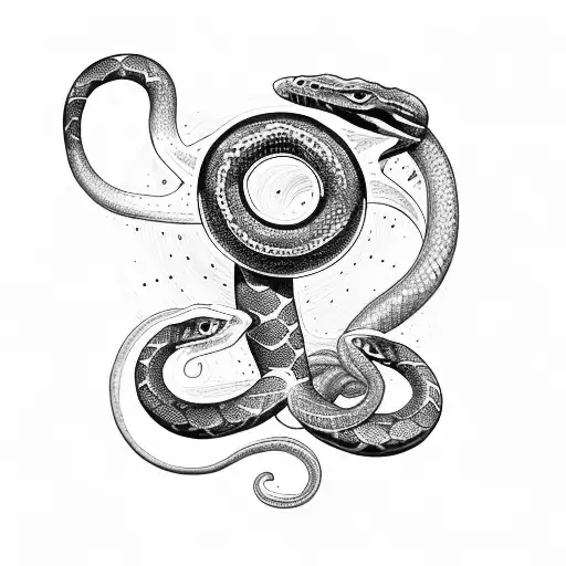 Serpent With Metroids Star