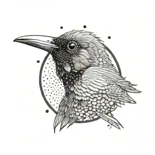 Bird Looking Through Telescoop