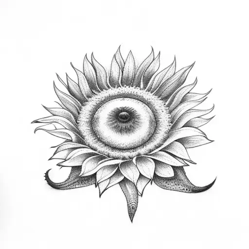 Dachshund And Sunflower