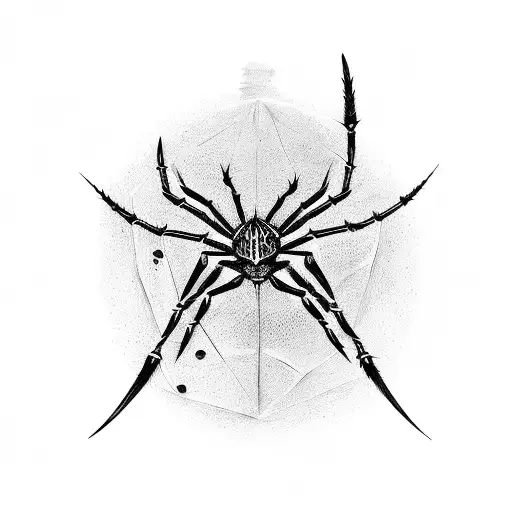 Gothic Dagger With Spider Hanging Off