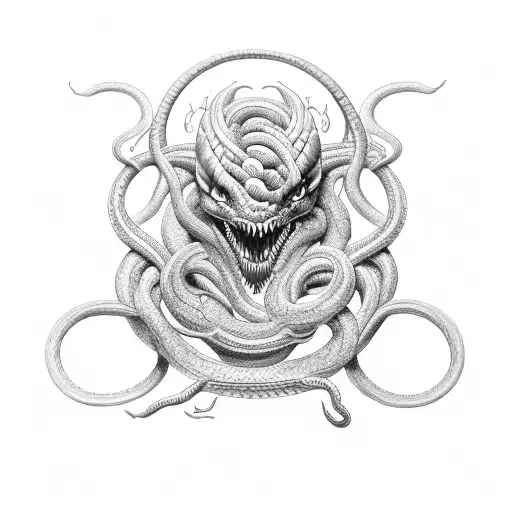 I'm Coiled Up Like A Venomous Serpent On A Sword