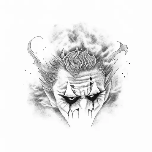 Fading Joker In Clouds