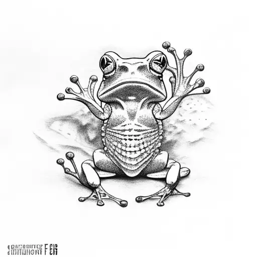 Frog Dressed Like A Crusaser Knight