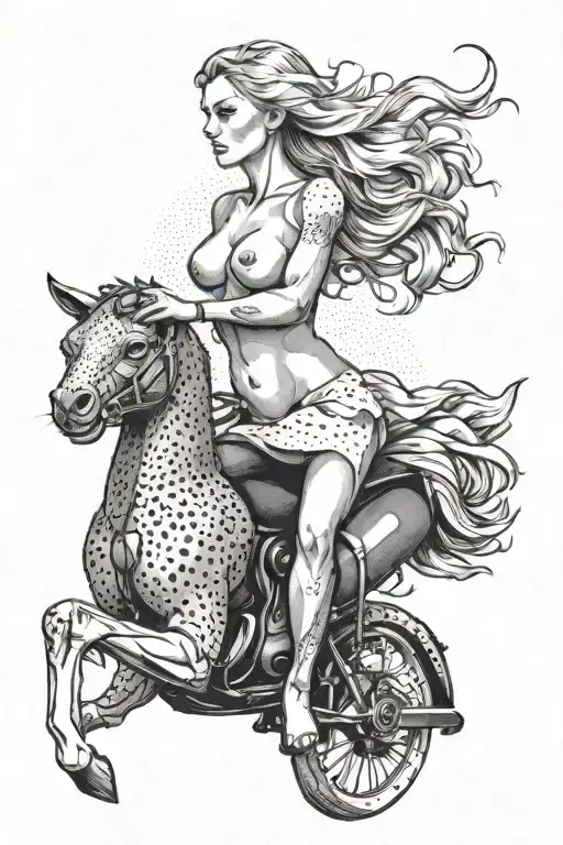 Nude Slim Young Blonde European Girl Riding Muscular Black African Man Tattoo