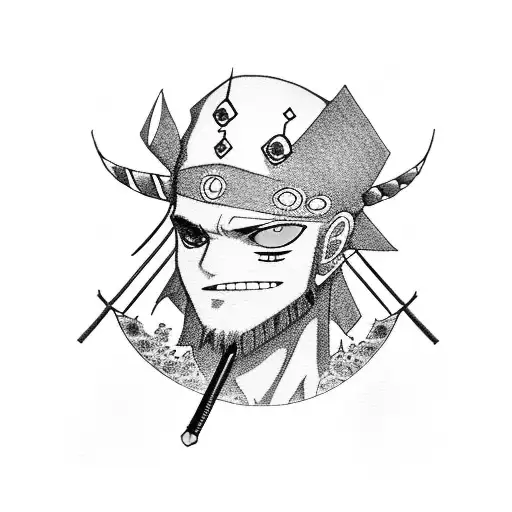 Roronoa Zoro Bandana And Earrings