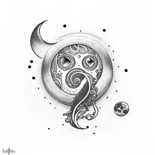 Cresent Moon And Ladybird