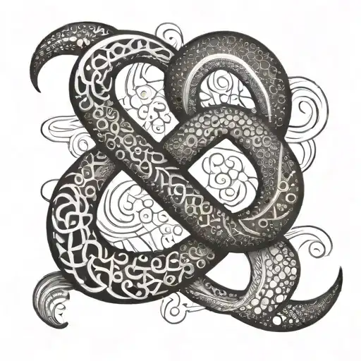 Infinity Symbol Intertwined Representing Your Love