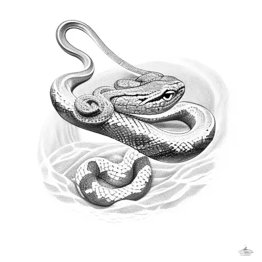 Snake Being Crushed By Foot