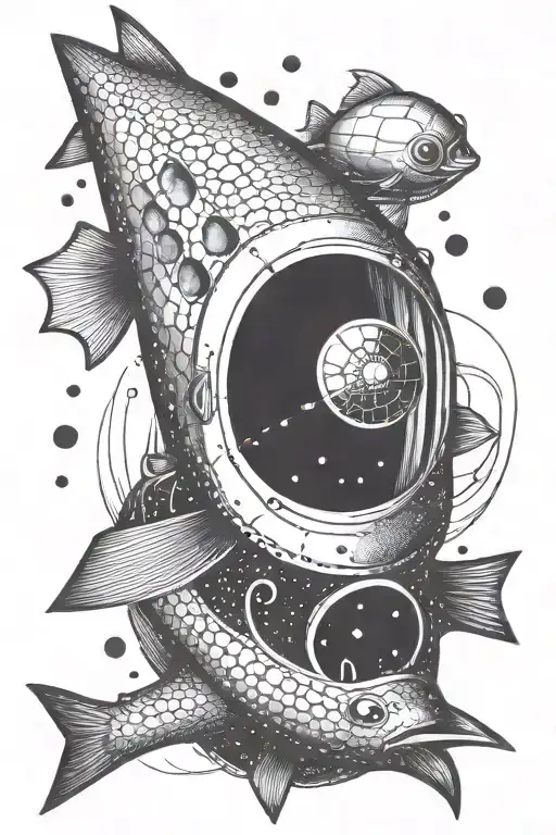 A Fishing Lure Morphing Into A Spaceship