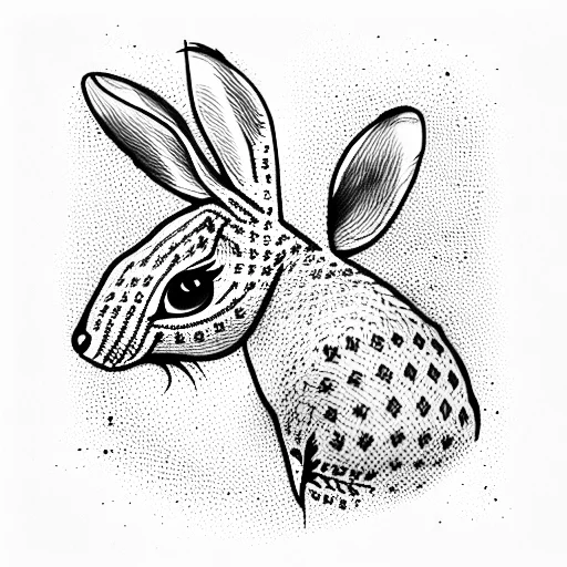 Jackrabbit Behind Cactus