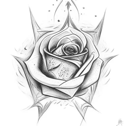 The Elder Wand Spelling A Blue Rose Patronum