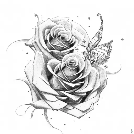 Rose And Butterfly Titan