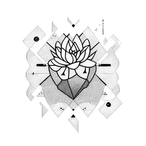 Abstract Cactus With Geo