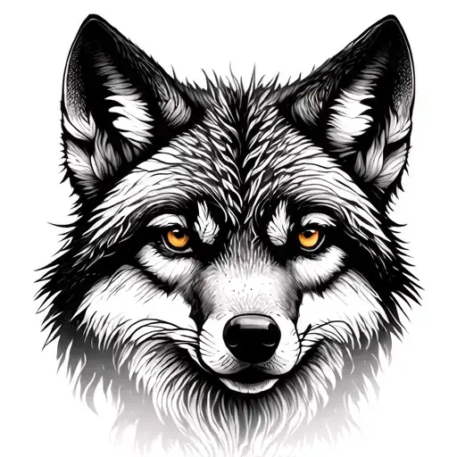 A Mix Of Fox And Wolf With Forest Shadows