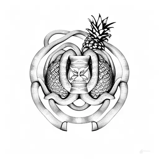 Snake With Pineapples Inside It