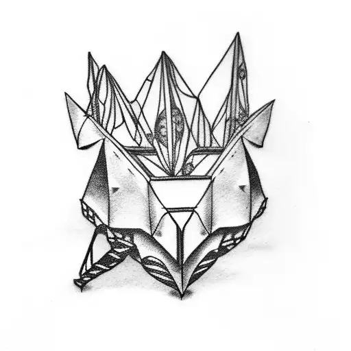 Origami Boat And Moon