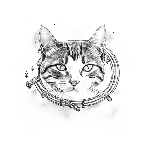 Cat On A Boat On The Ocean